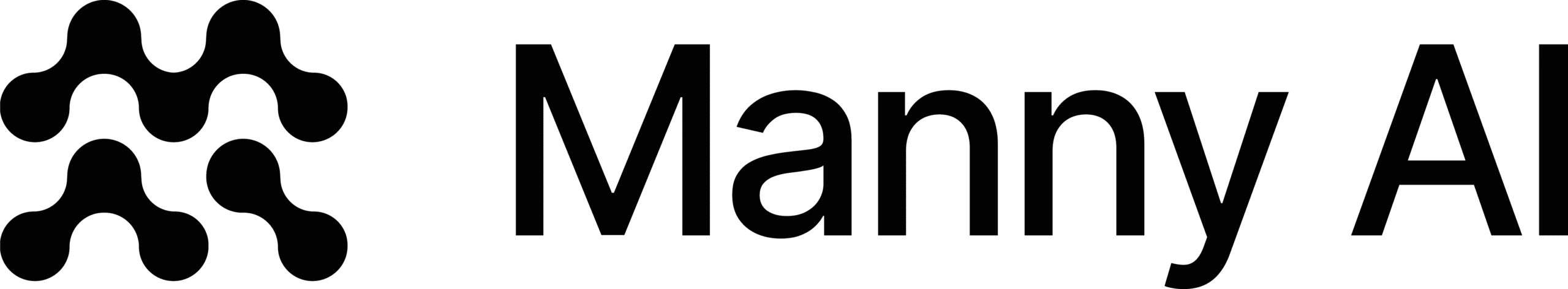 manny ai logo black